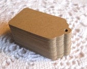 Kraft Tags Price Tags Gift Tags Favor Label with Scalloped Edges - set of 150