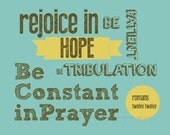 Printable Wall Art for Your Home - Rejoice in Hope  8X10