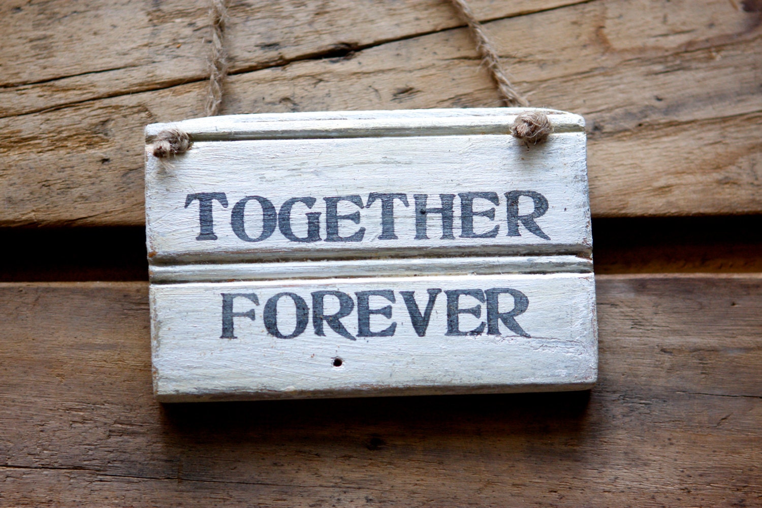 Wedding Gift- Rustic Wood Sign-Personalize- Together Forever