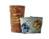 Coffee Cozy Reversible Reusable  Summer Flip Flops