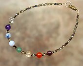 Chakra Balancing Anklet - Multistone Anklet Choose Your Size