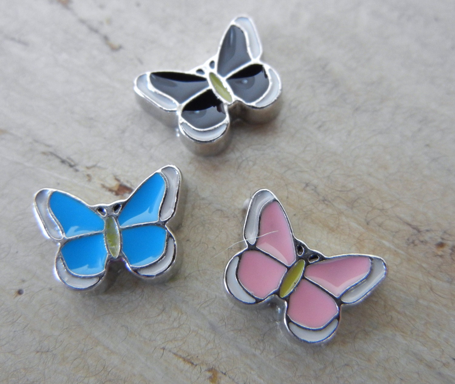 Butterfly floating charm for glass locket