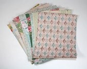 Vintage Wallpaper Sample Collage Pack (12 Sheets, 8 1/2 in. x 10 1/2 in.)
