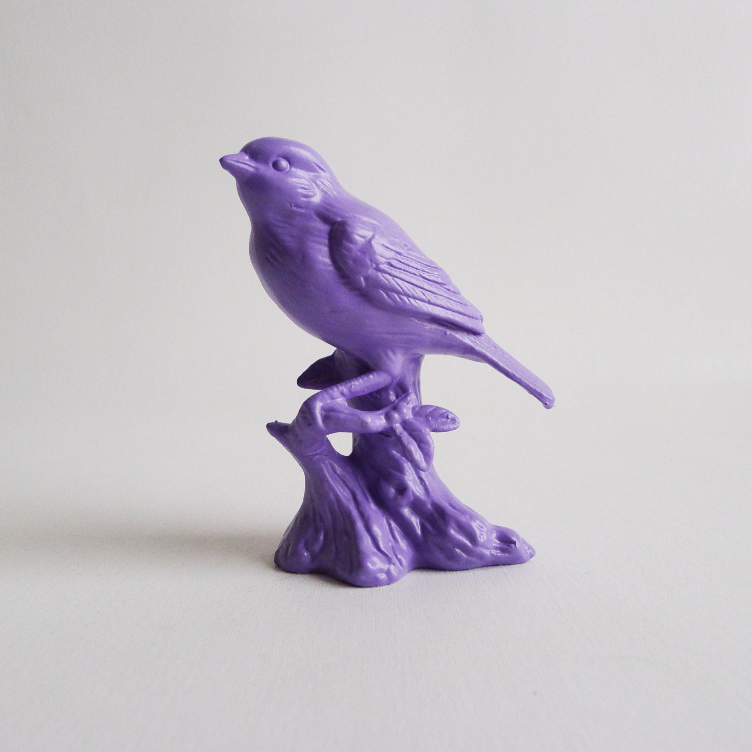 Lilac Bird Ornament Home Wedding Decor Up-Cycled by Trash Things