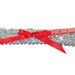 Prom 2013 - Sequin Prom Garter with Silver Hologram Sequins and Ribbon in Custom Colors
