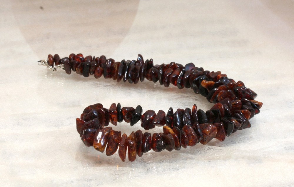 Dark amber necklace