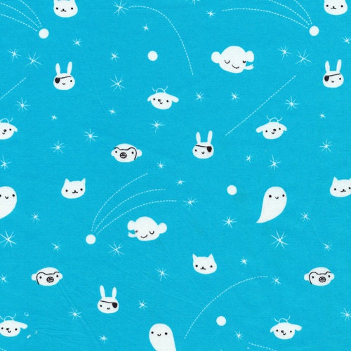 Celestial Navigation - Blue Organic Cotton from Cloud9 Fabrics - 1 yard