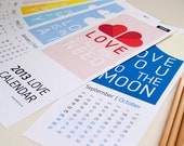SALE 2013 calendar LOVE : from original izzybizzy illustration