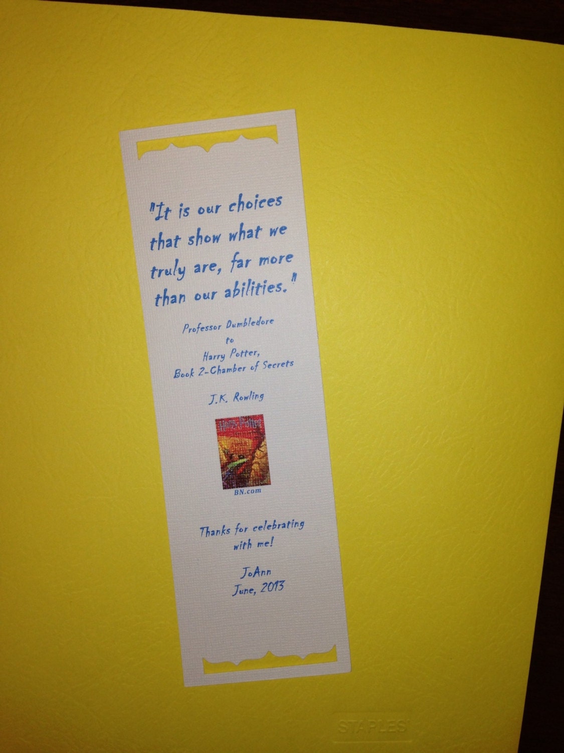 Bookmark, paper, personalized, inspirational quotes,