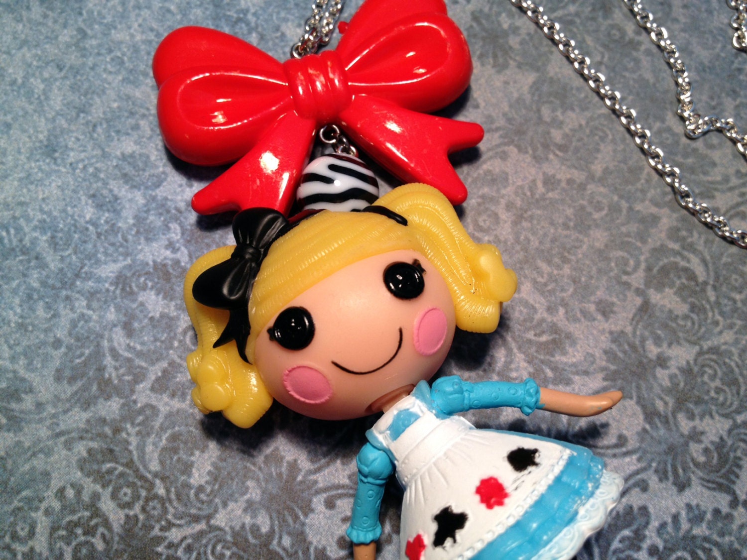 Alice in Wonderland Bow Necklace