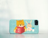 iPhone 5 Case, iPhone 4 Case, Galaxy S3 Case - A kitten that's trying to read fairy tales