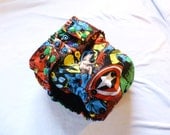 Marvel Comics Avengers One Size Pocket Diaper Hulk Captain America Spiderman Wolverine