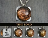 Time Lord Inspired Hand Stamped Necklace
