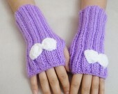 Gloves, spring trends, handmade gloves, Lilac Hand knitting gloves, new fashion, women accessories. handmade glove, miitten, warm