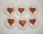 Marbleized Heart Solid Chocolate Candy with Fruit Flavor Infusion 1 pound