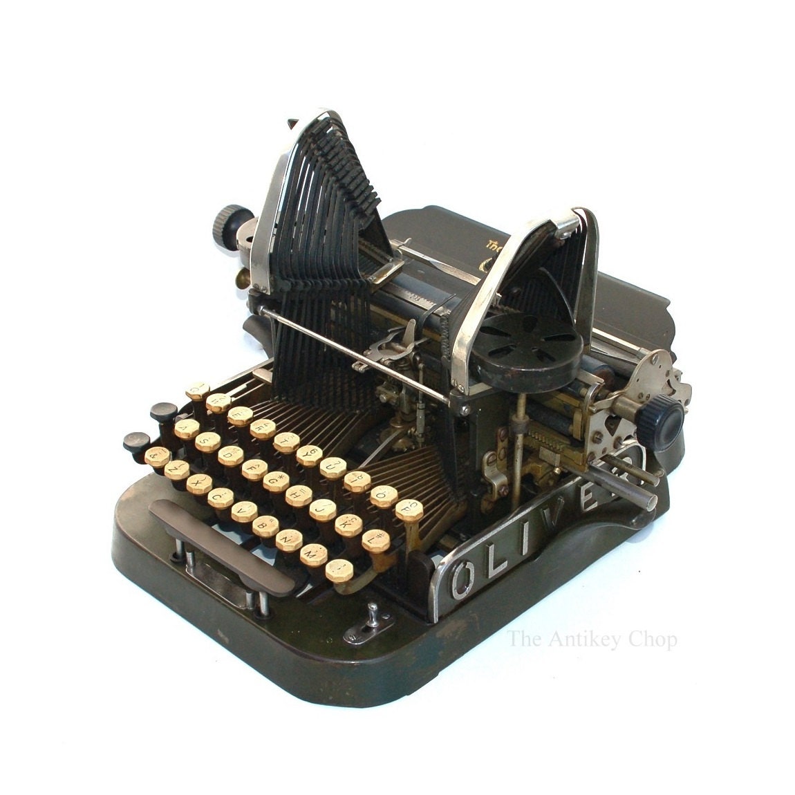 Antique 1897 Oliver No.2 Typewriter w/Early Composite Key Comb