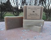 Rosemary Mint Shampoo Bar with Neem & Shea Butter, Handmade Cold Process Soap, Vegan