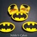 Batman Symbol Truffle Chocolates. 4 truffles, 3 solid chocolates. Made to order.