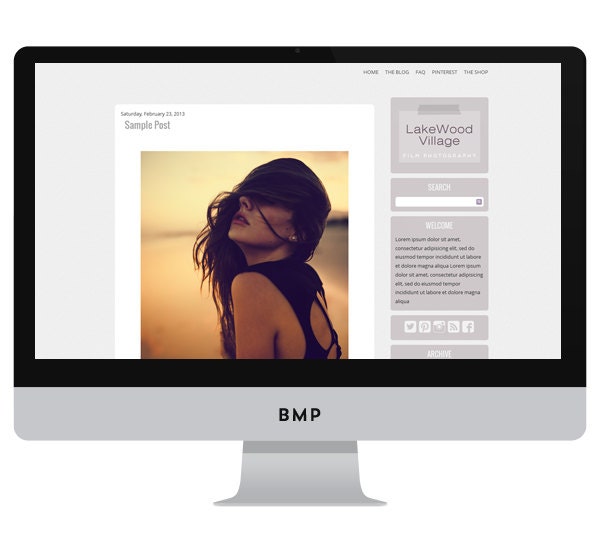 Lake Wood Village- 2 column WordPress.org or Blogger Theme