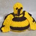 Yellow and Brown Winged Crocheted Critter