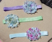 3 Baby Headbands-Baby Girl Headband-Newborn Headband-Baby Girl-Toddler-Vintage Headband-Photo Prop