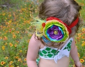 Rainbow Baby Headband-1st Birthday Headband-Cake Smash Headband-Baby Girl Headband-Couture Baby Headband-Matilda Jane