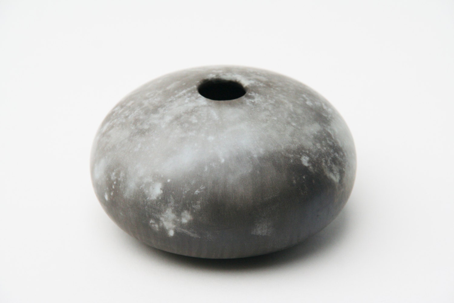 Blue Ceramic Pot - Sawdust Fired