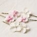 Hydrangea hair clip - bridal hair flower accessories - bobby pin set of 6 - flower hair accessories - bobby pin flower - white, pink