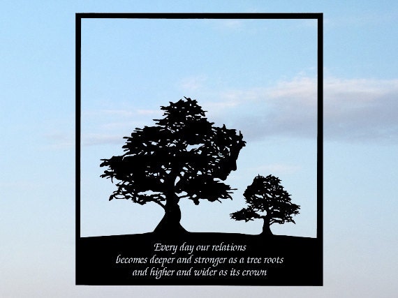 I Love You Dad Handmade Original Papercut Gift: Hand-Cut Paper Art Silhouette (UNFRAMED)