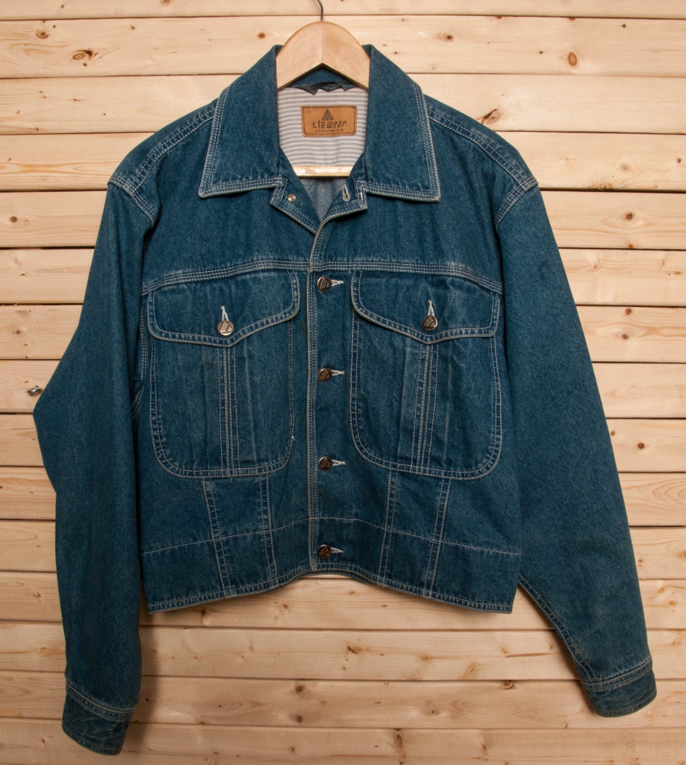 LIZ CLAIRBORNE '80s Denim Jacket Size: M