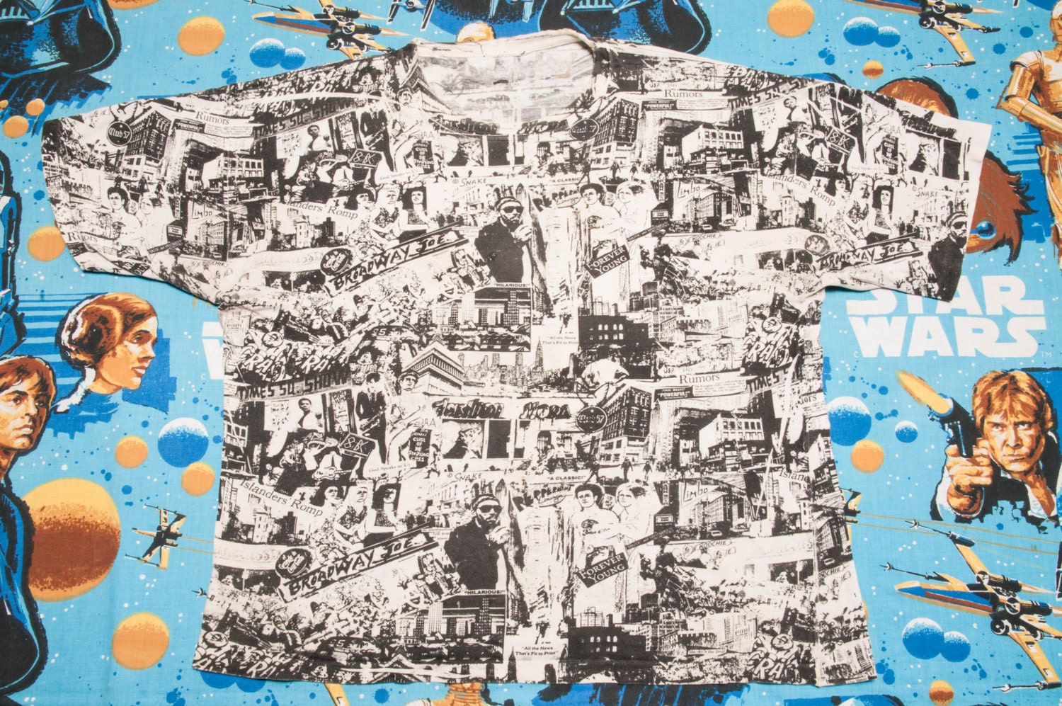 80's Manhattan collage Copyright Snake T-Shirt