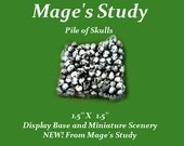 Pile of Skulls (base) Dungeons and Dragons Terrain  25 mm scale Accessories