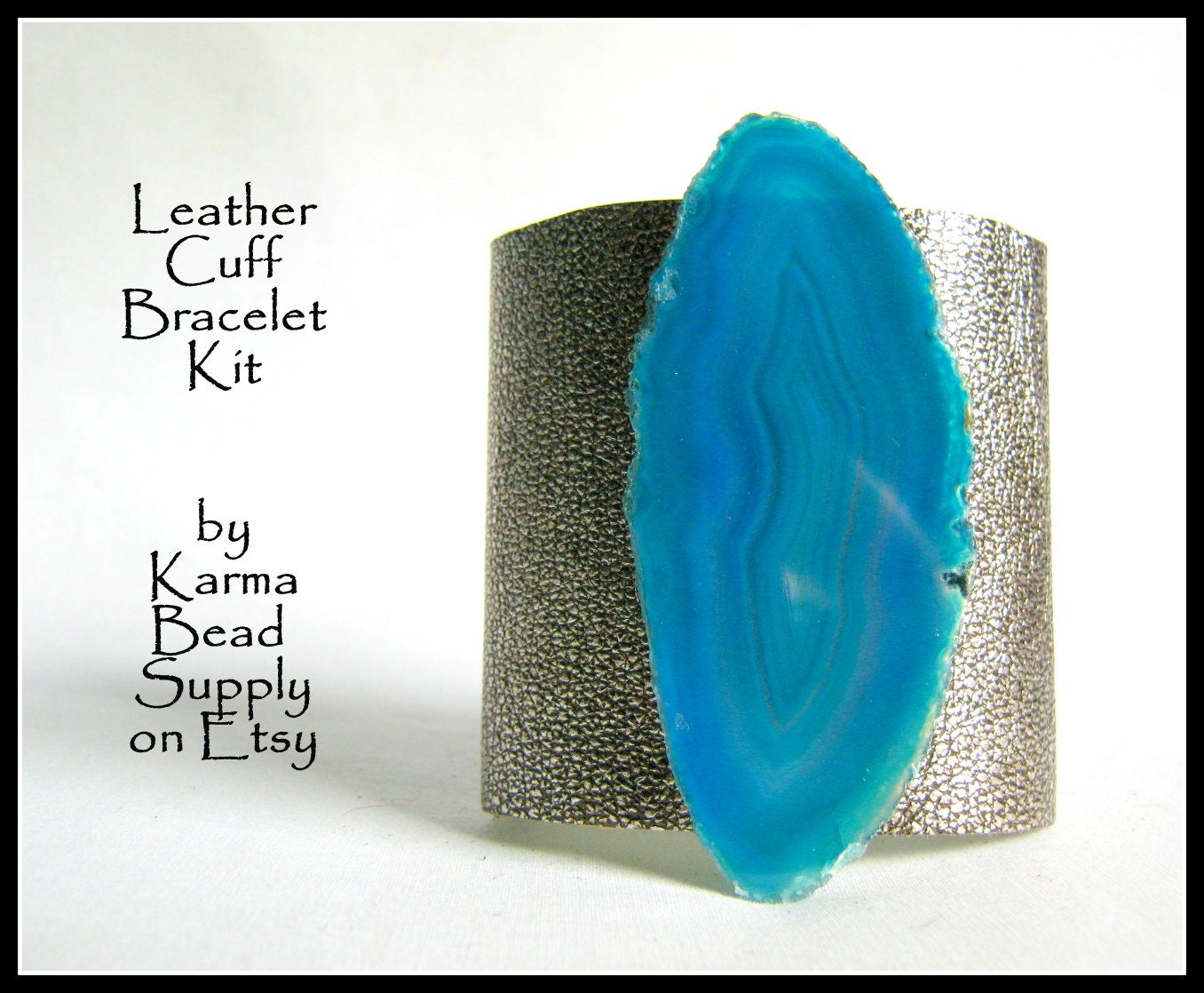 embellished leather cuff bracelet diy kit