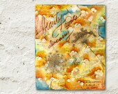 Queen Anne's Lace Inspirational Art, Inspirational Quote Mixed Media Collage, Beauty Mixed Media Painting, Nature Inspired, Whimsical