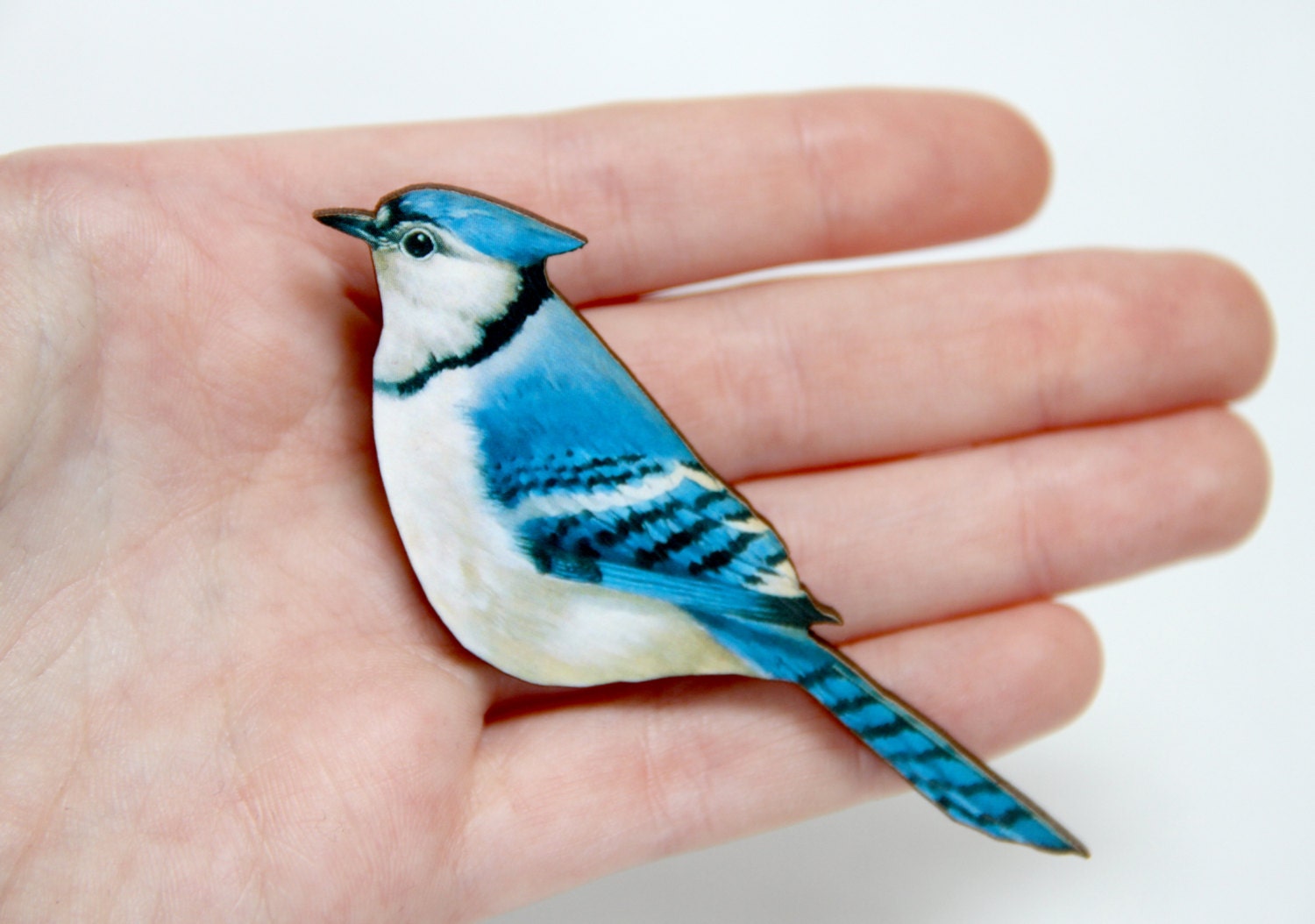 Bird Wooden Brooch
