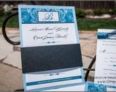 Formal, Traditional Elegance and Flourish Wedding Invitations - Silver Level