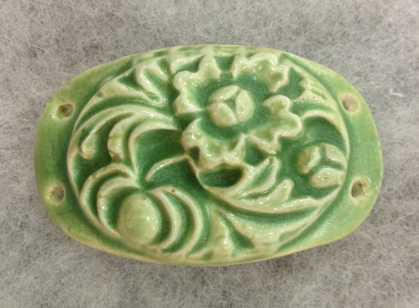 Spring Floral Ceramic Jewelry Bracelet Connector Component