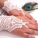 Bridal Gloves, Wedding Gloves, Ivory Lace gloves, Fingerless Gloves, Ivory wedding, cuffs, wedding cuffs, bride, bridal gloves, Bridal cuffs