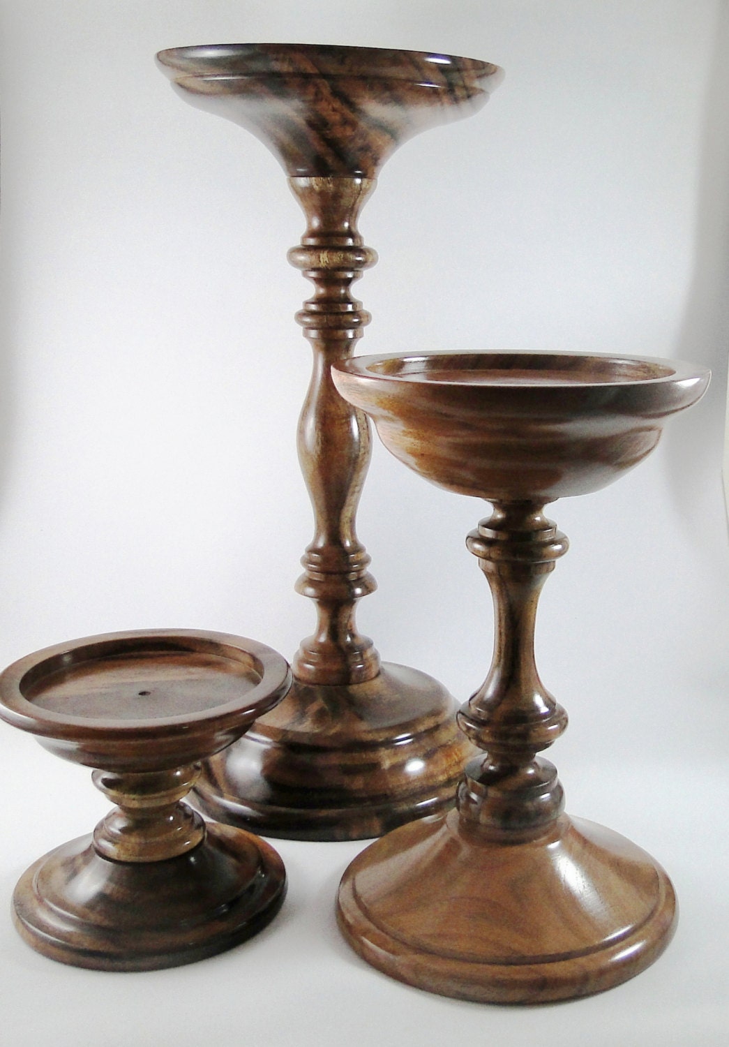 Wood Candle Holder No.121208 -  Quebracho Negro