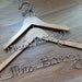 Beautiful plain personalized coat hangers for all occasions - Weddings, gifts for engagements, bridesmaids, special birthdays etc.