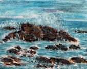 Original /not a print/ painting. 12 x 9''. Watercolour. Landscape. Seascape.