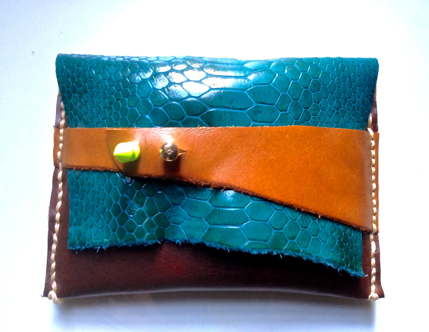 the 'Raise and Shine Clutch' large envelope purse.. reminiscent of a landscape, or horizon..... (for men and women alike)
