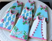 Lilly Pulitzer Inspired Shift Dress Decorated Cookies, Later Gator Print, Perfect for your summer party.