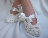 Bridal wedding dance shoes slippers Cream Bridal Party Bridesmaid