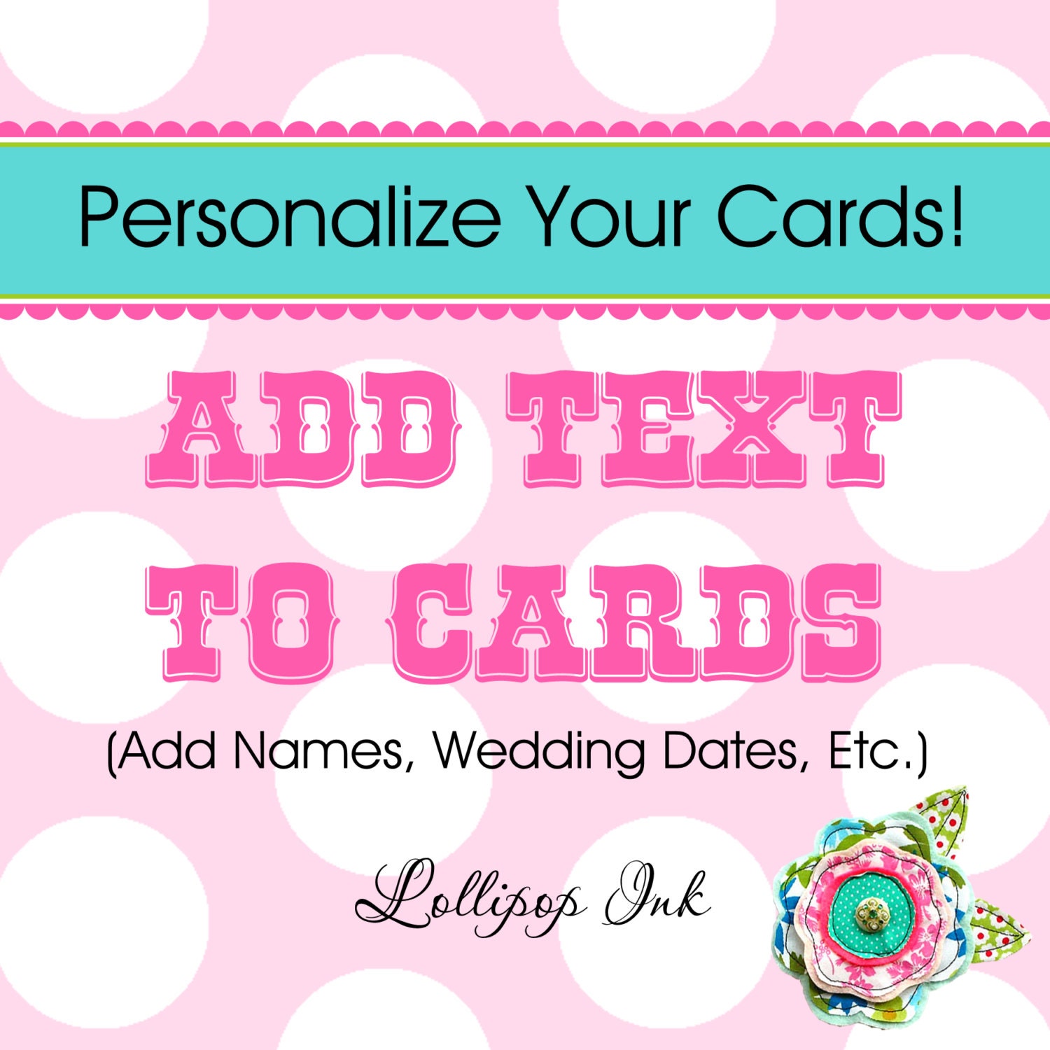 Add Personalization to Bridesmaid, Maid/Matron of Honor, Flower Girl, Etc. Printable Notecards