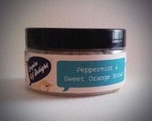 Peppermint and Sweet Orange natural scrub with Epsom Salt