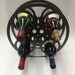 16mm Film Reel Wine Rack Dark Gray