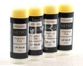 Organic Lip Balm with Shea Butter - Organic Fragrance Free Lip Balm  - Organic Lip Balm for Men  - Organic Unscented Lip Balm