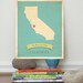 25% OFF SALE California Roots Map 11x14 Customized Print