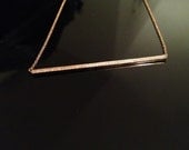 The "Nadia" Necklace of 14kt Rose Gold and Genuine Diamond Bar...